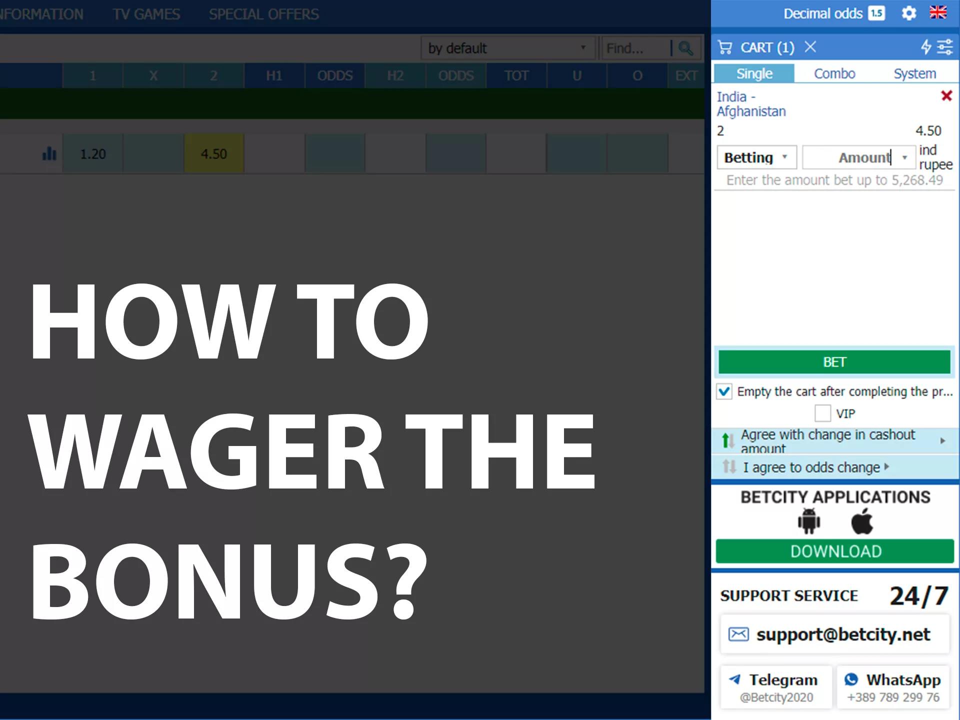 Wager your bonus money to withdraw it.