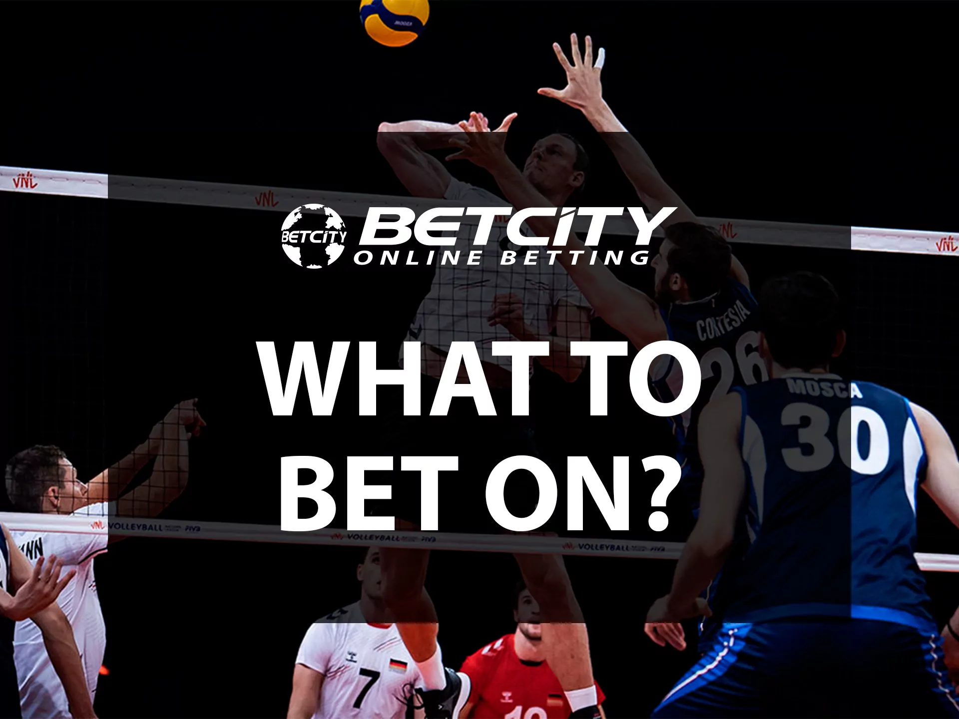 You can bet on different volleyball leagues at Betcity.